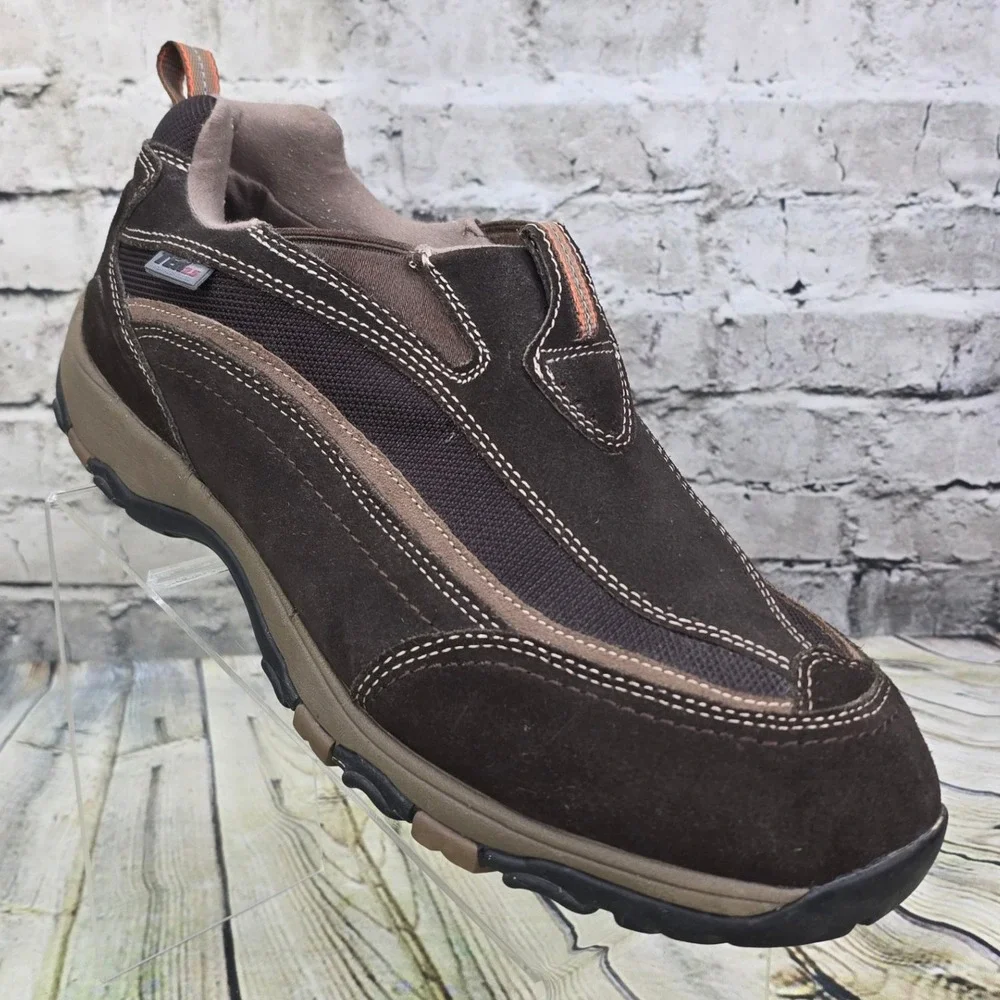 LL Bean TEK 2.5 Hiking Shoes Mens 13 Brown Suede Waterproof Slip On 271741